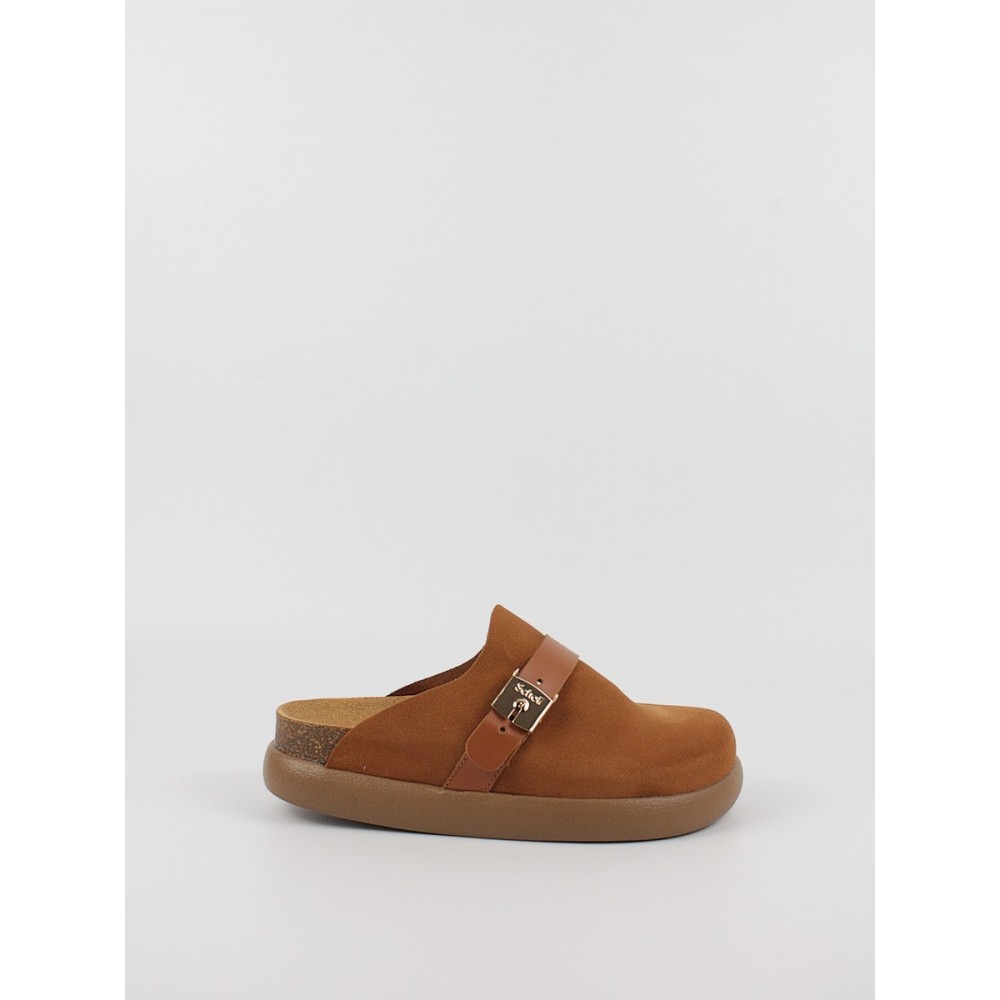 Γυναικείο Σαμπό Scholl Ivy Buckle Suede F31169-1170 Ταμπά