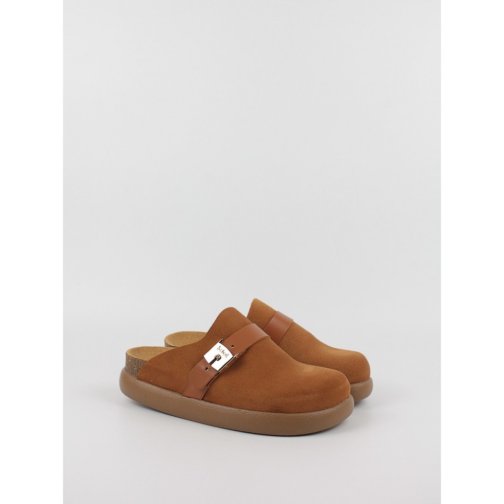 Γυναικείο Σαμπό Scholl Ivy Buckle Suede F31169-1170 Ταμπά