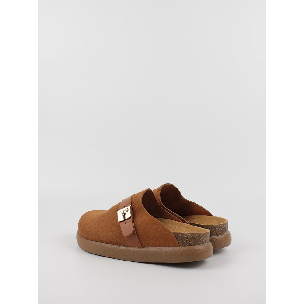 Γυναικείο Σαμπό Scholl Ivy Buckle Suede F31169-1170 Ταμπά