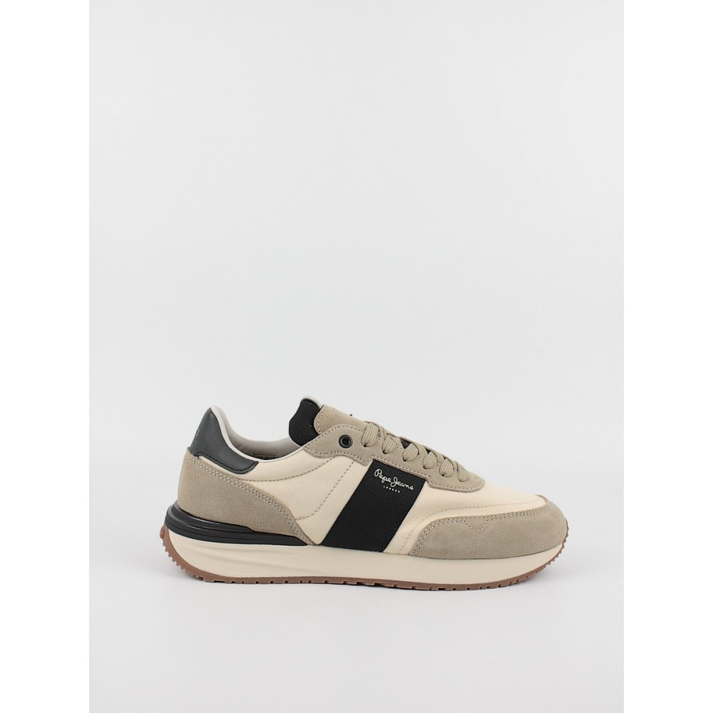 Ανδρικό Sneaker Pepe Jeans London Buster Tape PMS60006-844 Μπεζ