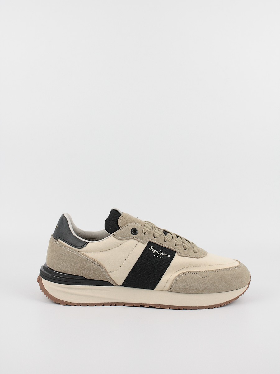 Men Sneaker Pepe Jeans London Buster Tape PMS60006-844 Biege