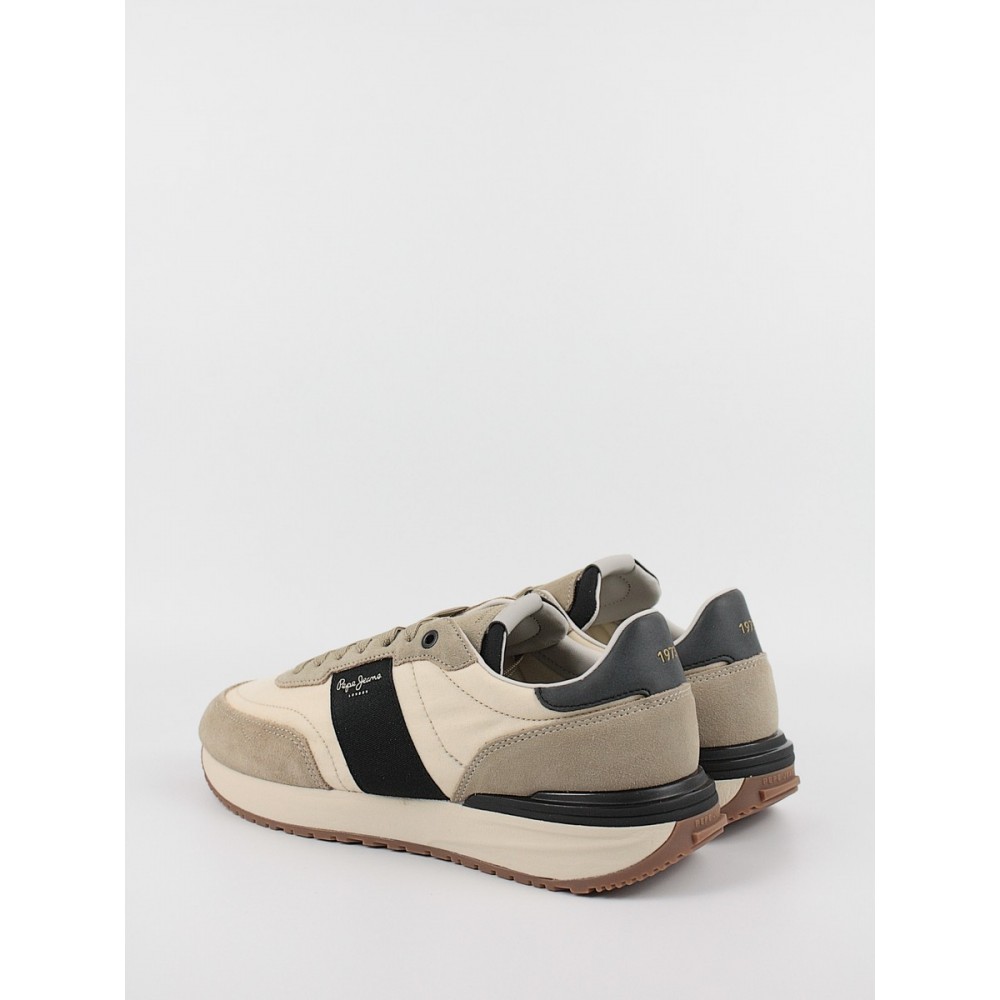 Ανδρικό Sneaker Pepe Jeans London Buster Tape PMS60006-844 Μπεζ