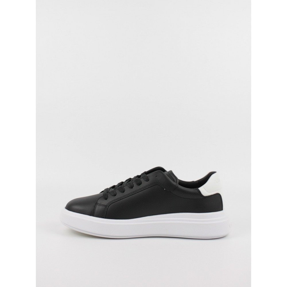 Ανδρικά Sneaker Calvin KLein Low Top Lace Up Lth HM0HM01016-0GP Μαύρο