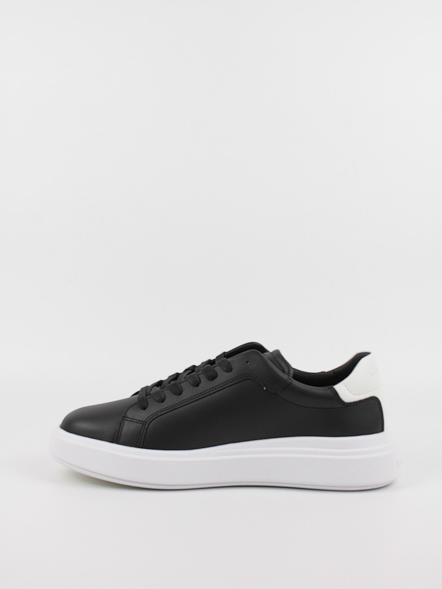 Ανδρικά Sneaker Calvin KLein Low Top Lace Up Lth HM0HM01016-0GP Μαύρο