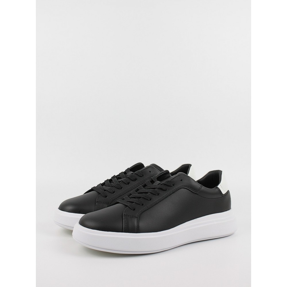 Ανδρικά Sneaker Calvin KLein Low Top Lace Up Lth HM0HM01016-0GP Μαύρο