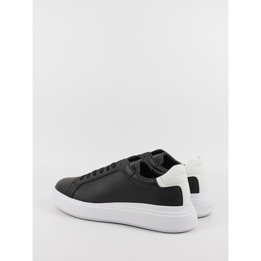 Ανδρικά Sneaker Calvin KLein Low Top Lace Up Lth HM0HM01016-0GP Μαύρο