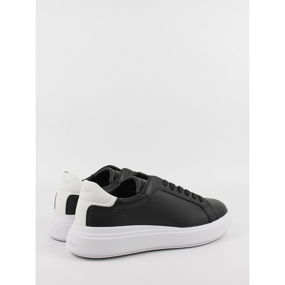 Ανδρικά Sneaker Calvin KLein Low Top Lace Up Lth HM0HM01016-0GP Μαύρο