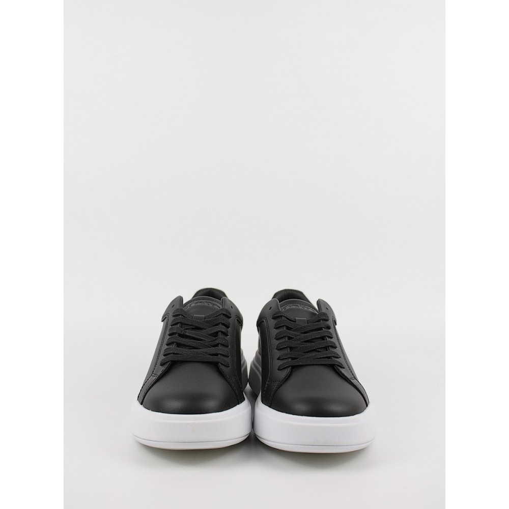 Ανδρικά Sneaker Calvin KLein Low Top Lace Up Lth HM0HM01016-0GP Μαύρο