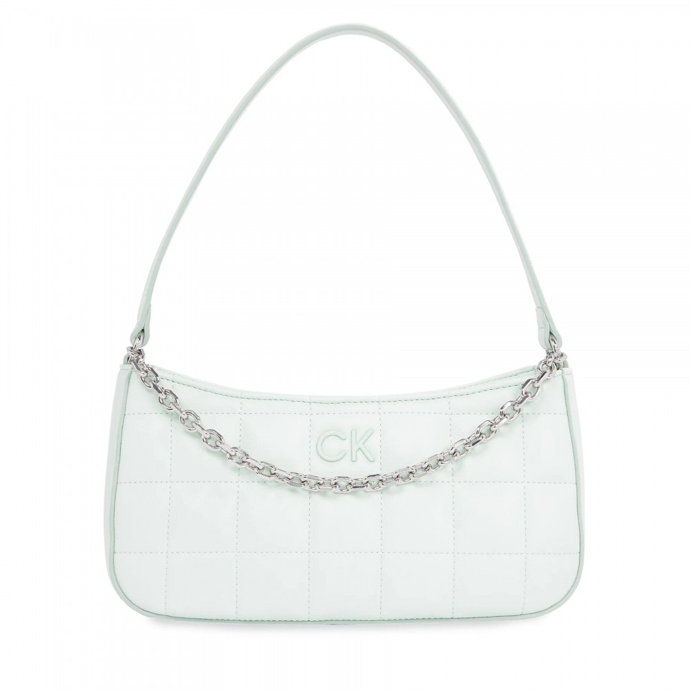 Γυναικεία Τσάντα Calvin Klein Square Quilt Chain Elongated Bag K60K612017-LIA Φυστικί