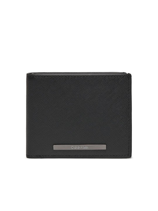 Ανδρικό Πορτοφόλι Calvin Klein Modern Bar Bifold 5/CC W/Coin K50K511675-BEH Μαύρο