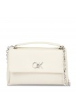 Γυναικεία Τσάντα Calvin Klein Re-Lock Conv Shoulder Bag Jcq K60K611755-PC4 Μπεζ