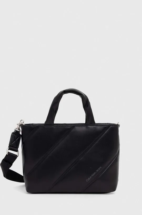 Women's Bag Calvin Klein Quilted Micro Ew Tote 22 K60K611957-BEH  Black
