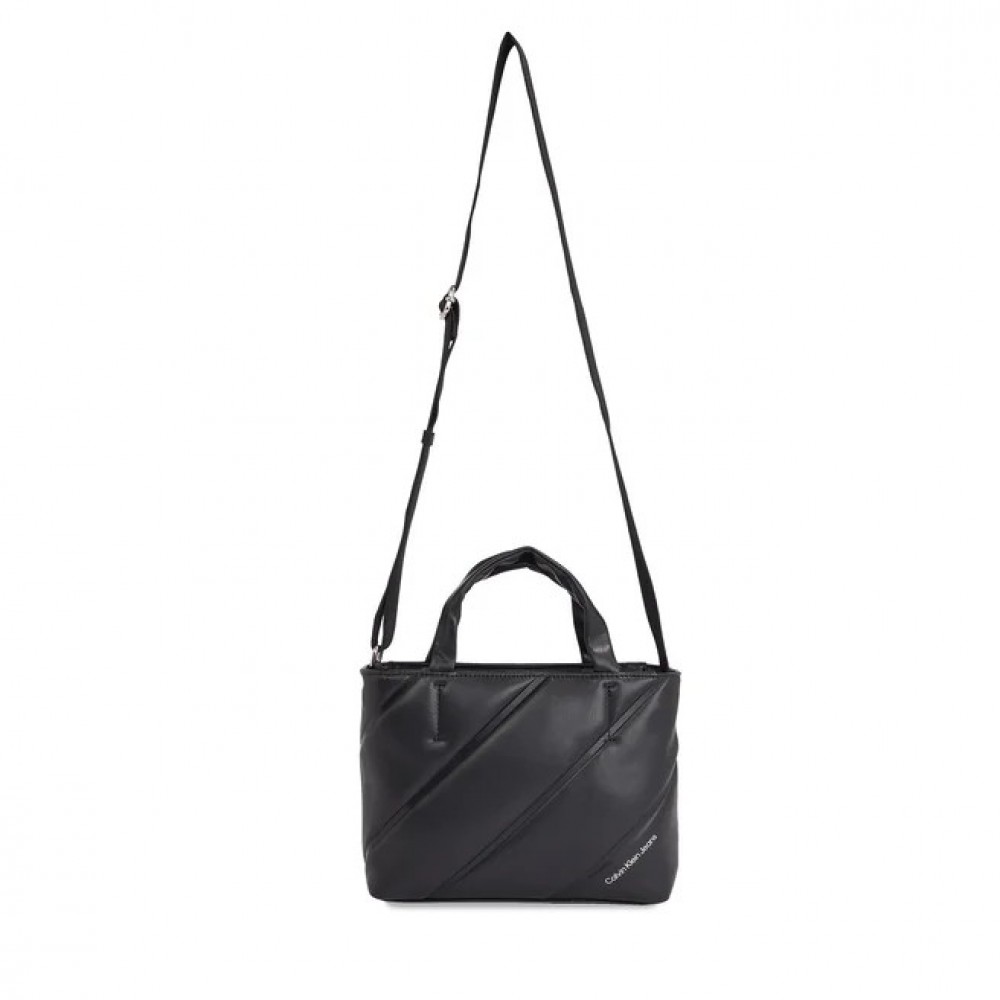 Γυναικεία Τσάντα Calvin Klein Quilted Micro Ew Tote 22 K60K611957-BEH Μαύρη