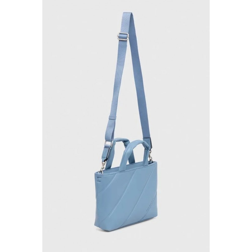 Women's Bag Calvin Klein Quilted Micro Ew Tote 22 K60K611957-CEZ Blue
