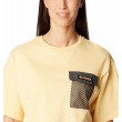 Γυναικεία Μπλούζα Columbia Painted Peak™ Knit SS Cropped Top 2074491-754 Κίτρινη