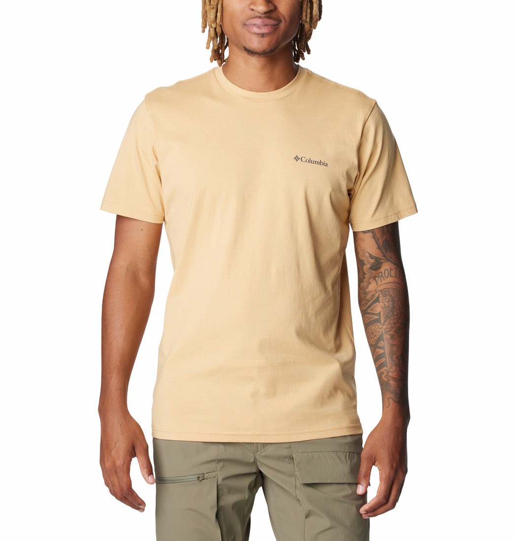 Men's Columbia Rapid Ridge™ Back Graphic Tee II 1934824-292 Light Camel