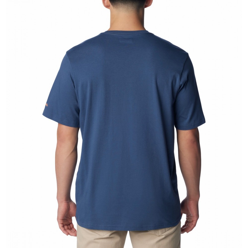 Men's Columbia Rockaway River™ Outdoor SS T-Shirt 2036401-479 Dark Mountain