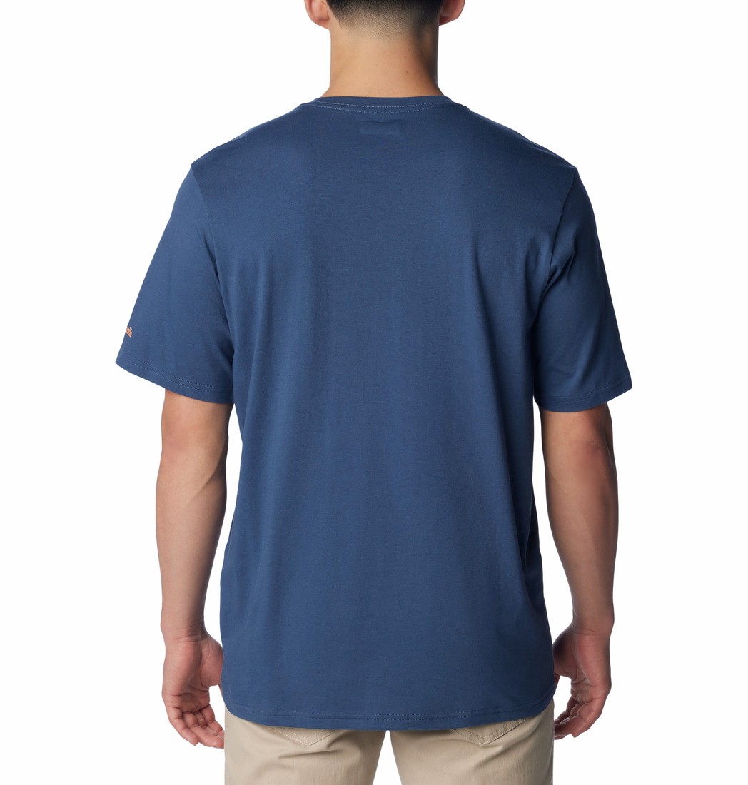 Men's Columbia Rockaway River™ Outdoor SS T-Shirt 2036401-479 Dark Mountain