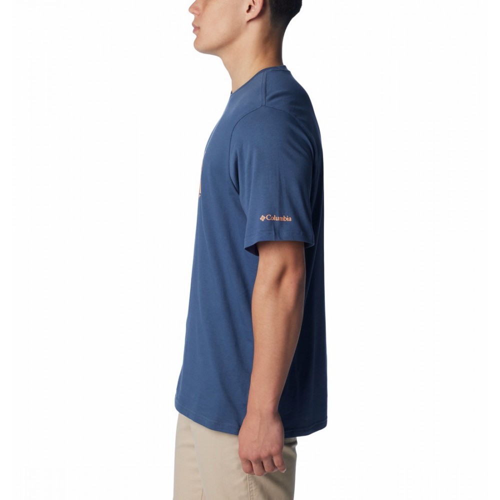 Ανδρική Μπλούζα Columbia Rockaway River™ Outdoor SS T-Shirt 2036401-479 Μπλε