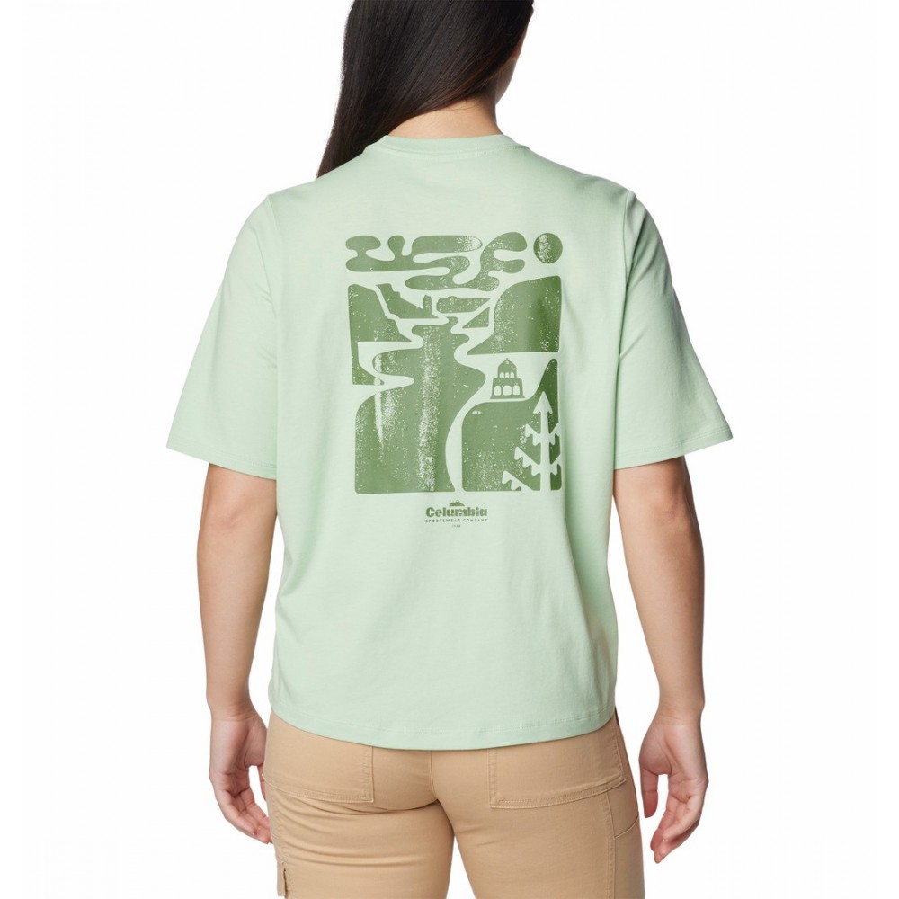 Women's Columbia North Cascades™ Graphic SS Tee 2036593-349 Sage Leaf