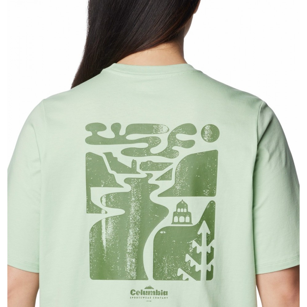 Women's Columbia North Cascades™ Graphic SS Tee 2036593-349 Sage Leaf