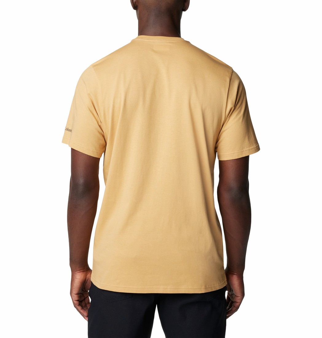 Men's Columbia Rockaway River™ Outdoor SS T-Shirt 2036401-292 Light Camel