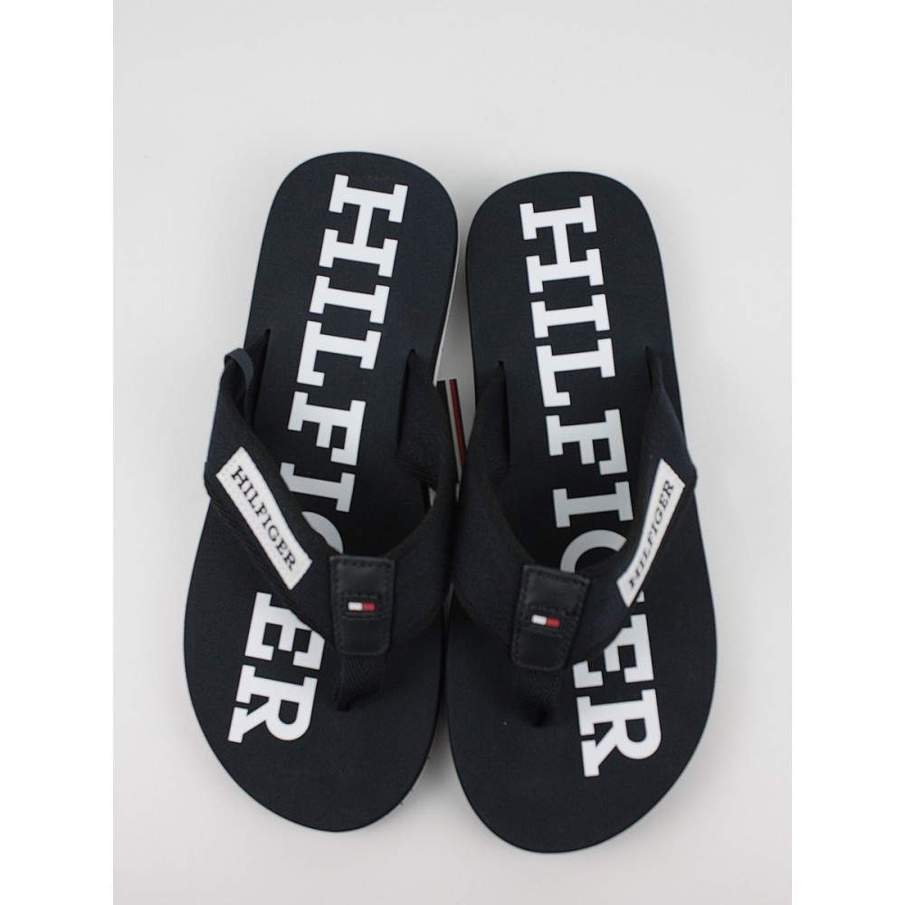 Ανδρική Σαγιονάρα Tommy Hilfiger Patch Hilfiger Beach Sandal FM0FM05024-DW5 Μπλε