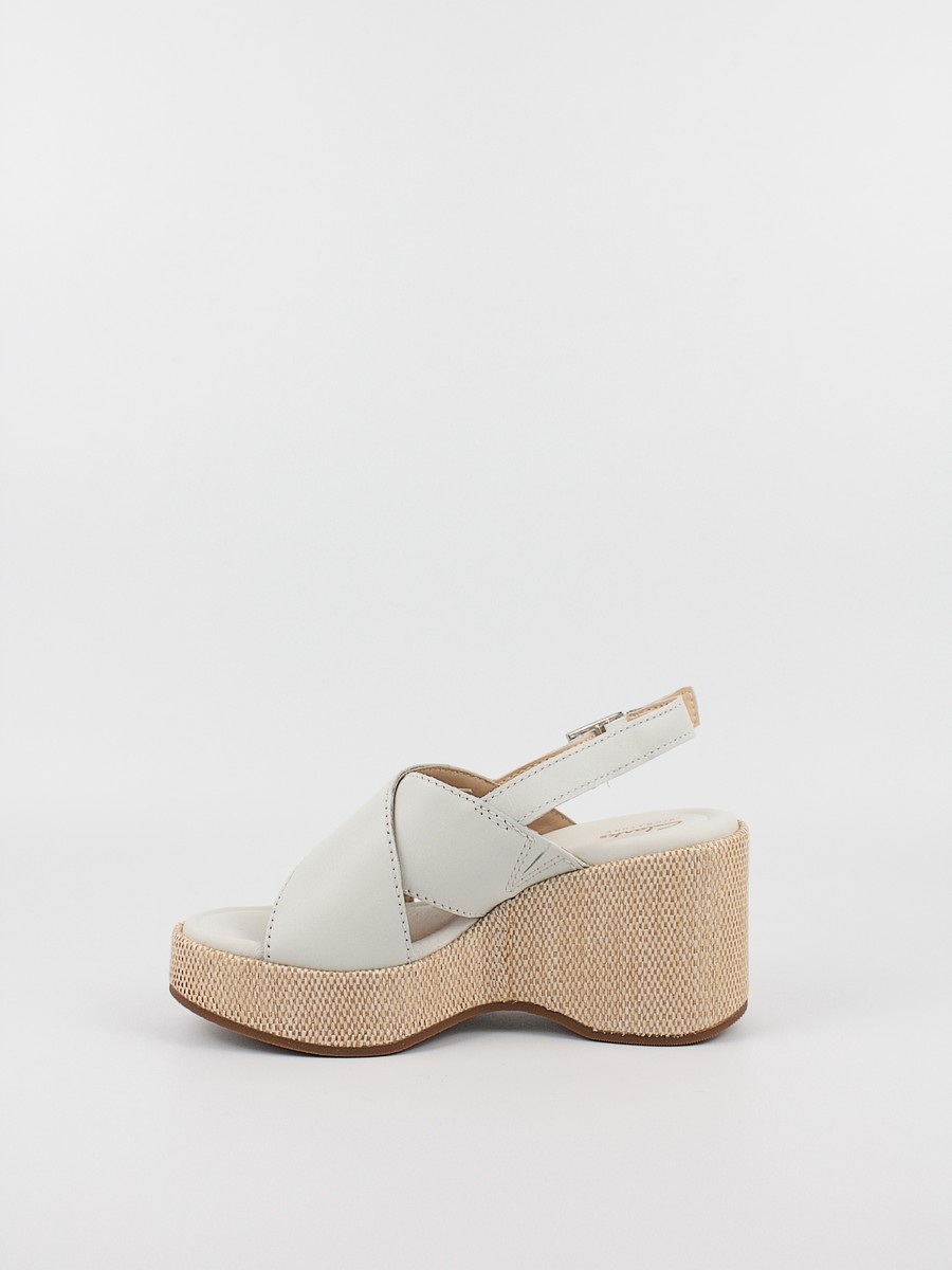 Women Platform Clarks Manon Wish 26176301 Off White