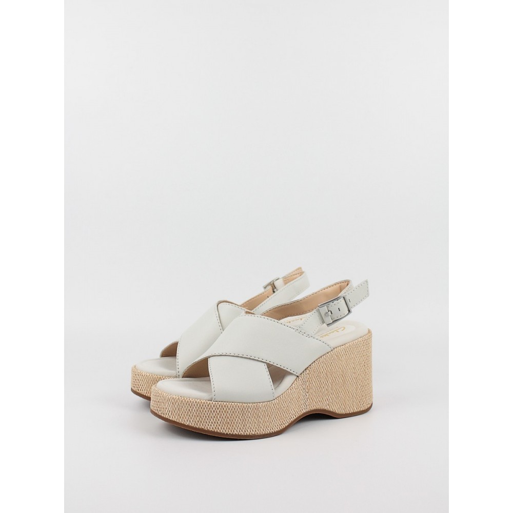 Women Platform Clarks Manon Wish 26176301 Off White