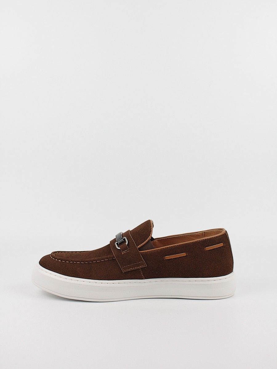 Men Moc Shoes Versace YOW6742 Brown