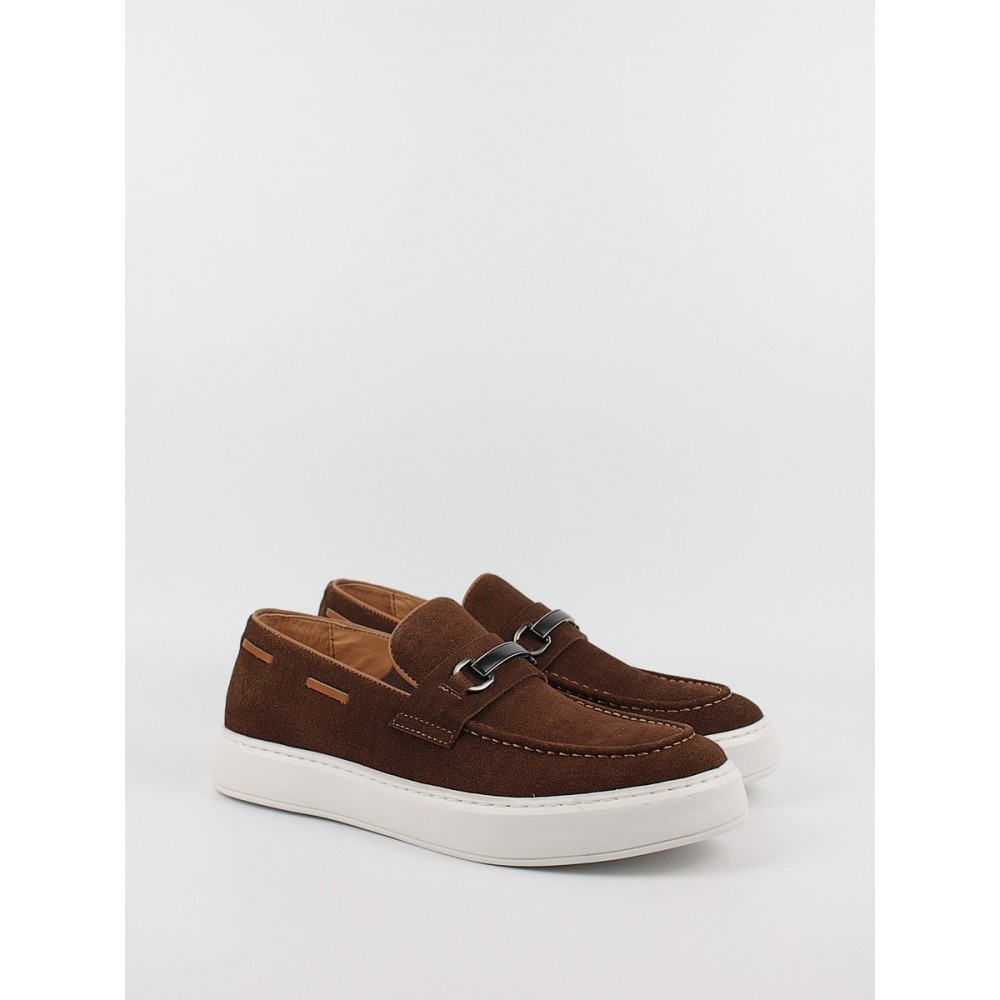 Men Moc Shoes Versace YOW6742 Brown