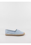 Women Espadrille Tommy Hilfiger Embroidered Flat Espadrille FW0FW07721-C10 Lt Blue