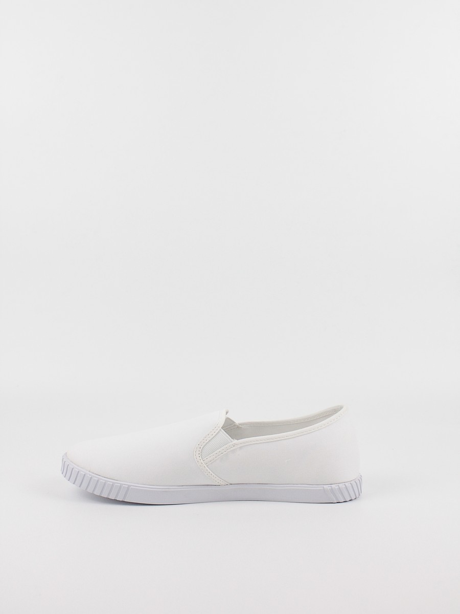 Γυναικεία Sneaker Tommy Hilfiger Canvas Slip On Sneaker FW0FW07806-YBS Ασπρο