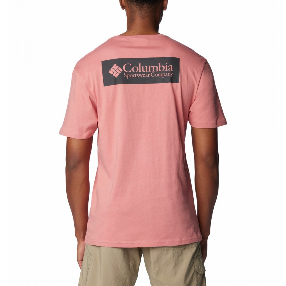 Ανδρική Μπλούζα Columbia North Cascades™ Short Sleeve Tee  1834041A-629 Ροζ