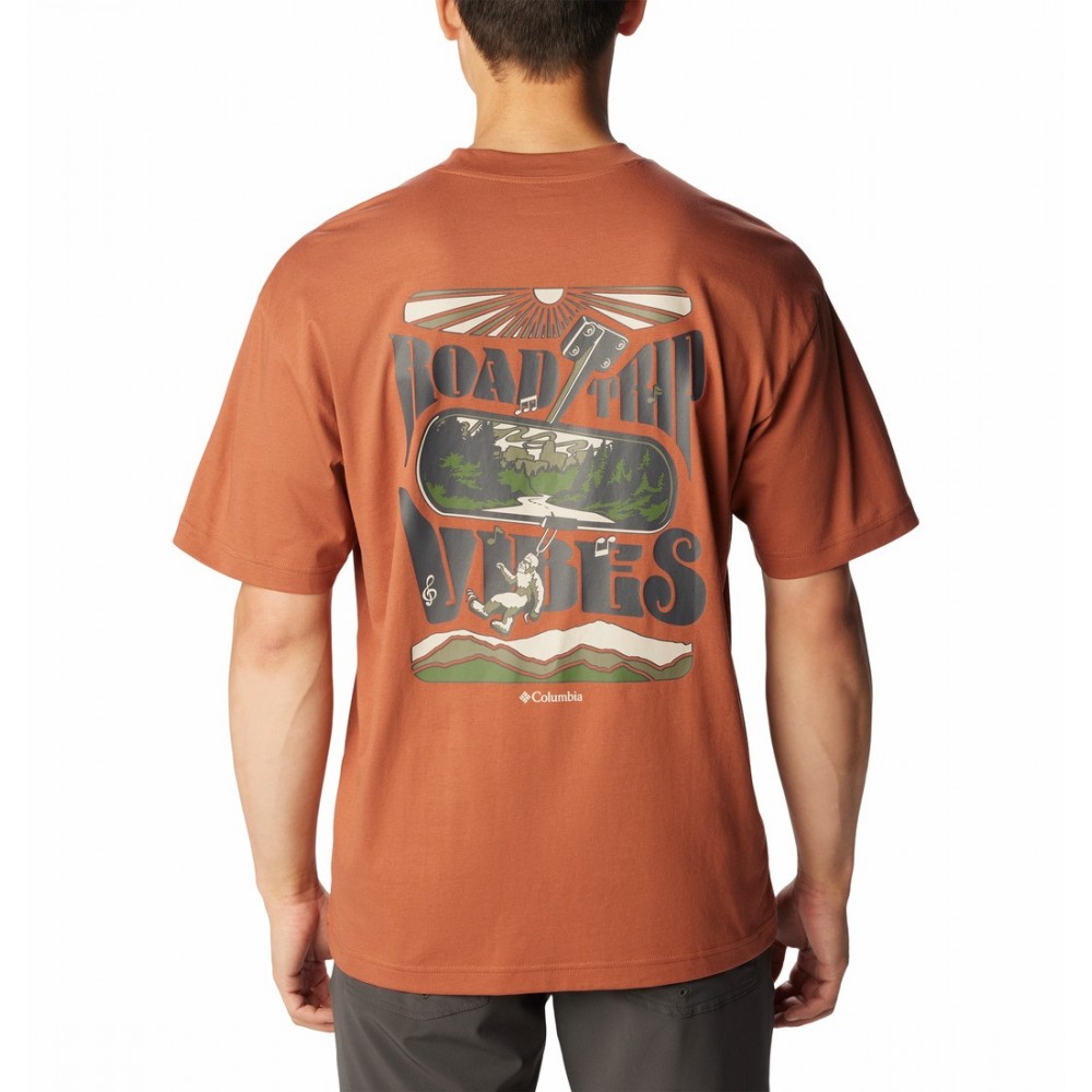 Men's Columbia Black Butte™ Graphic Tee  2071701-229 Auburn