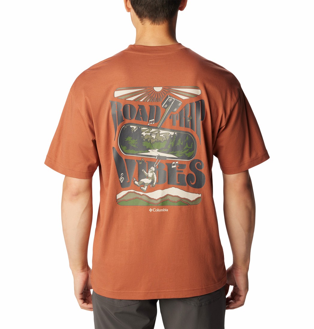 Men's Columbia Black Butte™ Graphic Tee  2071701-229 Auburn