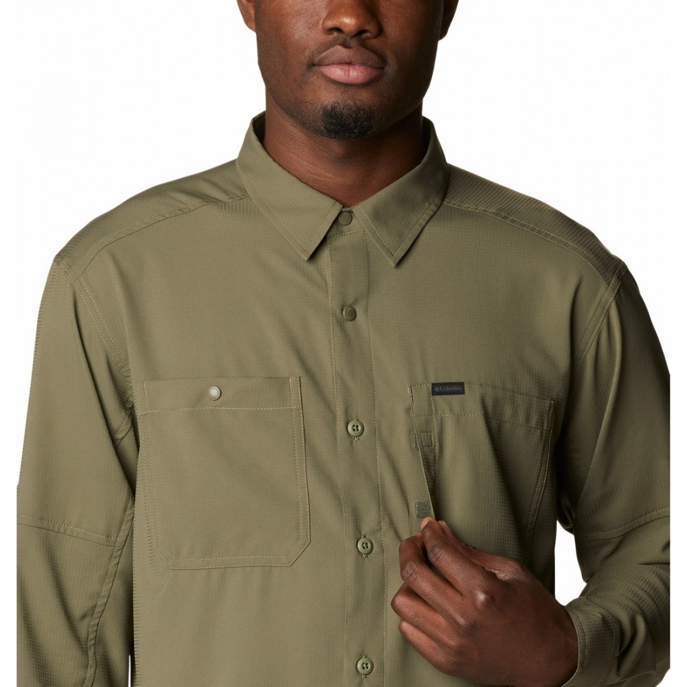 Columbia Men's Silver Ridge Utility Lite Long Sleeve Shirt 2012932-397 Stone Green