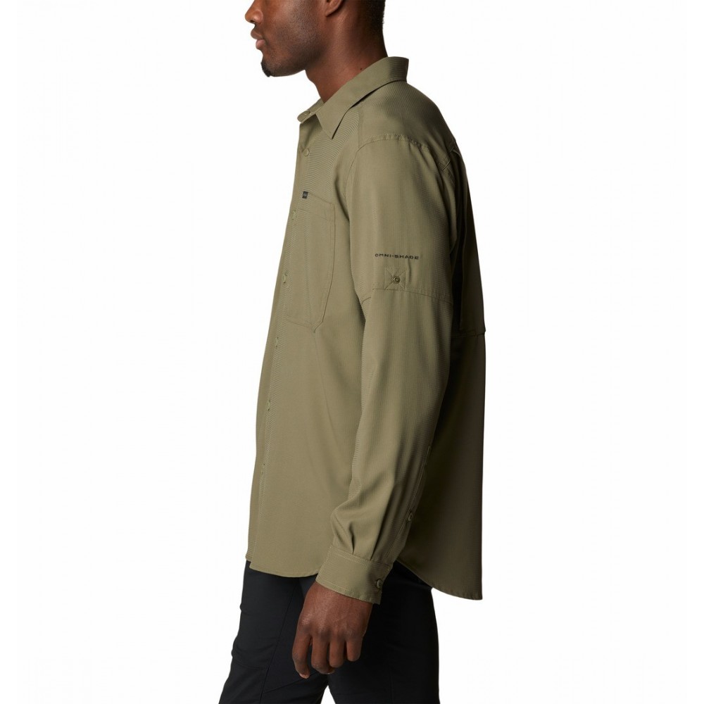 Columbia Men's Silver Ridge Utility Lite Long Sleeve Shirt 2012932-397 Stone Green
