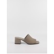 Women's Mule Calvin KLein Heel Mule 45 Mono Jacq HW0HW01936-RBK Biege