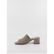 Women's Mule Calvin KLein Heel Mule 45 Mono Jacq HW0HW01936-RBK Biege