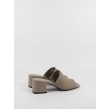 Women's Mule Calvin KLein Heel Mule 45 Mono Jacq HW0HW01936-RBK Biege