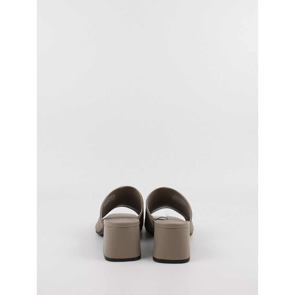 Γυναικεία Σαμπό Calvin KLein Heel Mule 45 Mono Jacq HW0HW01936-RBK Μπεζ