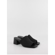 Women's Mule Calvin KLein Heel Mule 45 Mono Jacq HW0HW01936-BEH Black