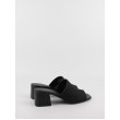 Women's Mule Calvin KLein Heel Mule 45 Mono Jacq HW0HW01936-BEH Black