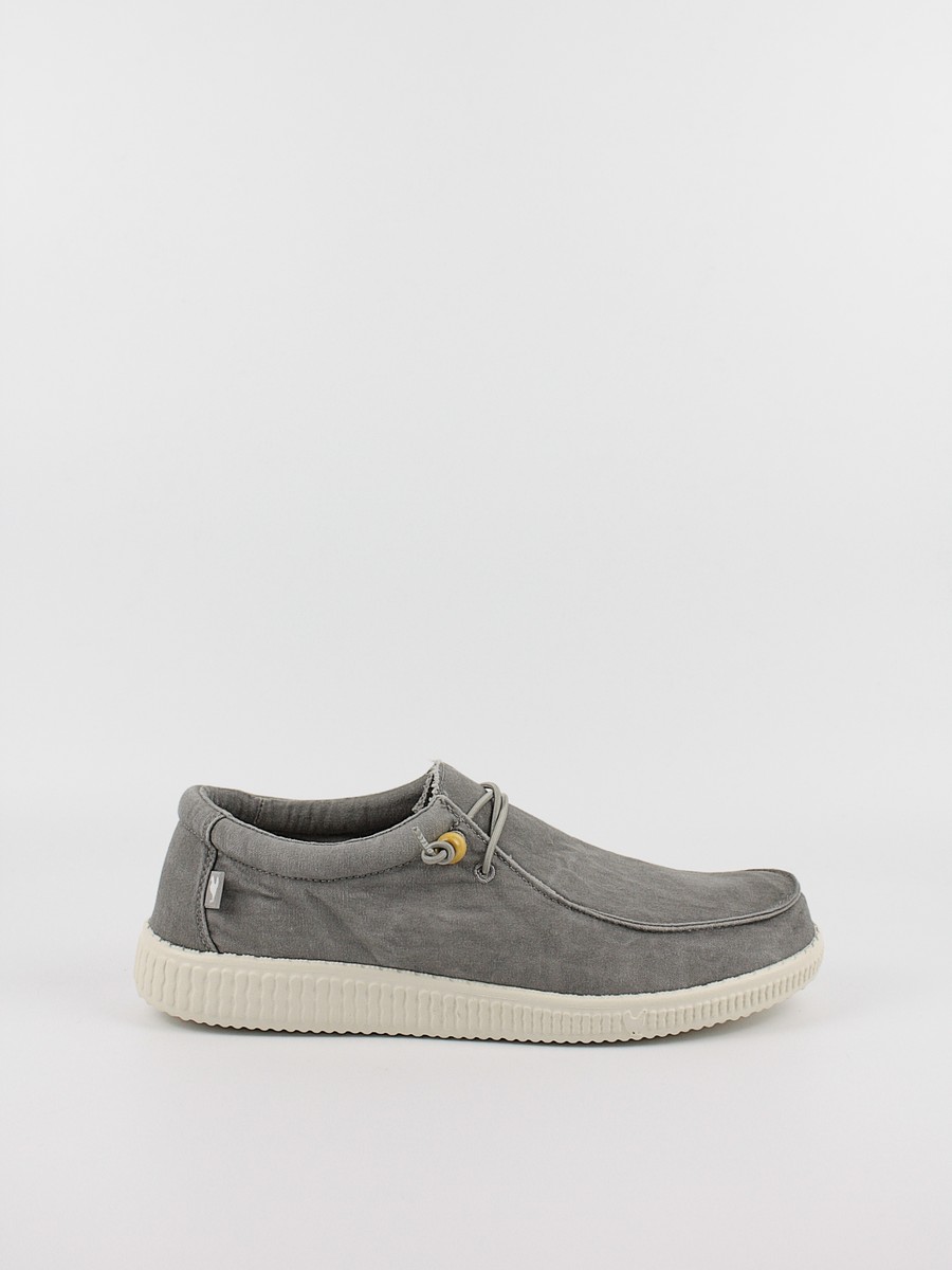 Men Shoe Walk In Pitas Wallabi Washed WP150 Slate Grey