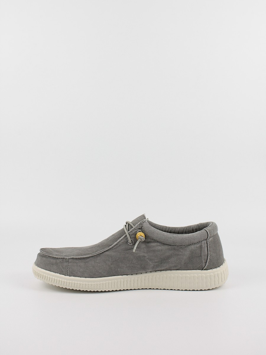 Men Shoe Walk In Pitas Wallabi Washed WP150 Slate Grey