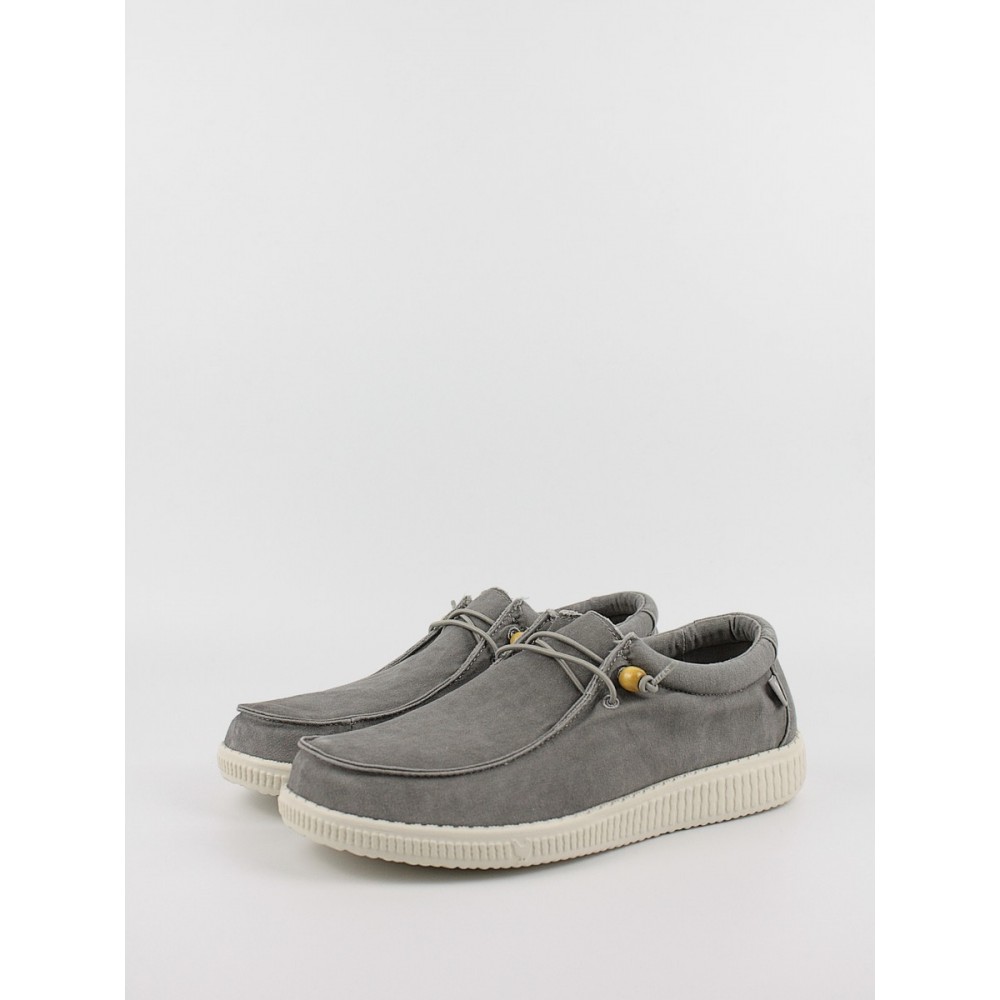 Men Shoe Walk In Pitas Wallabi Washed WP150 Slate Grey