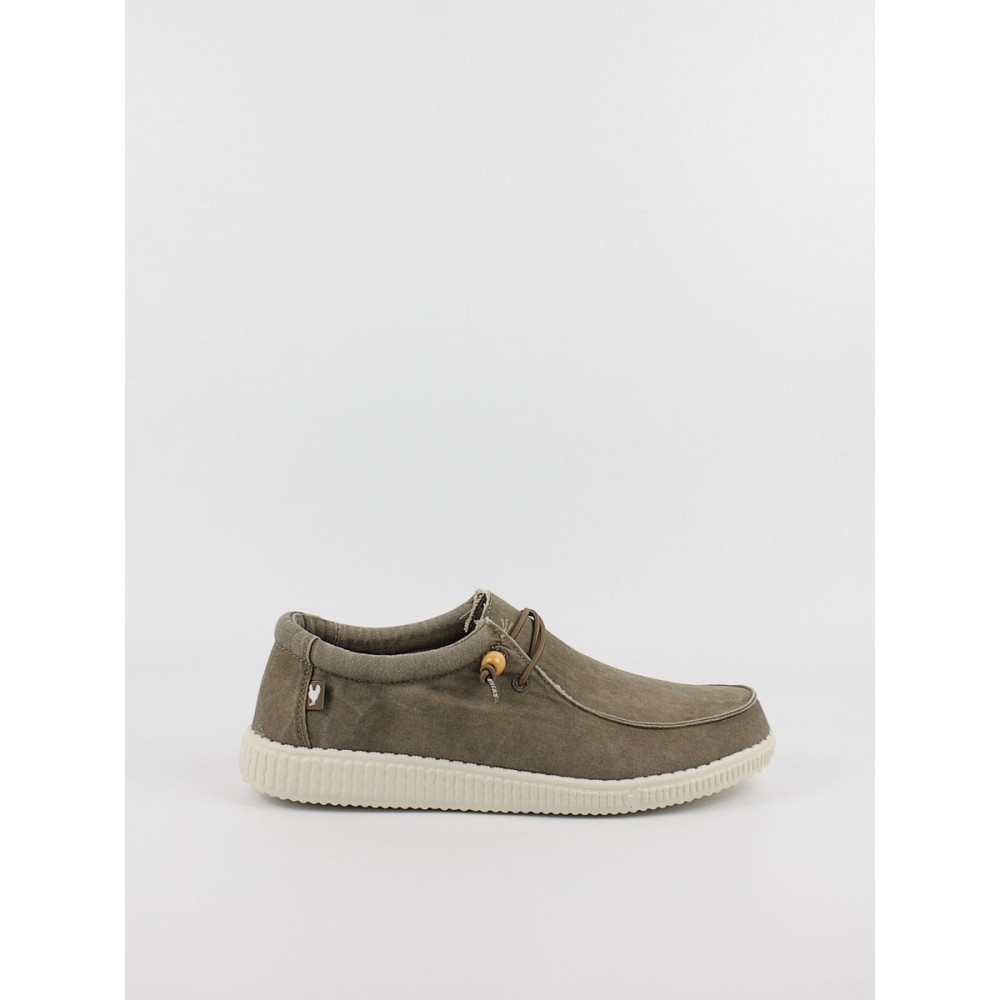 Ανδρικό παπούτσι Walk In Pitas Wallabi Washed WP150 Taupe