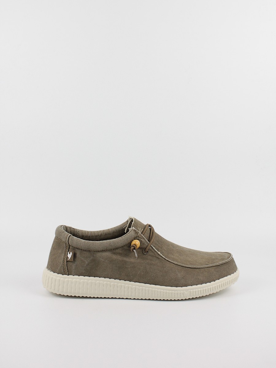 Men Shoe Walk In Pitas Wallabi Washed WP150 Taupe