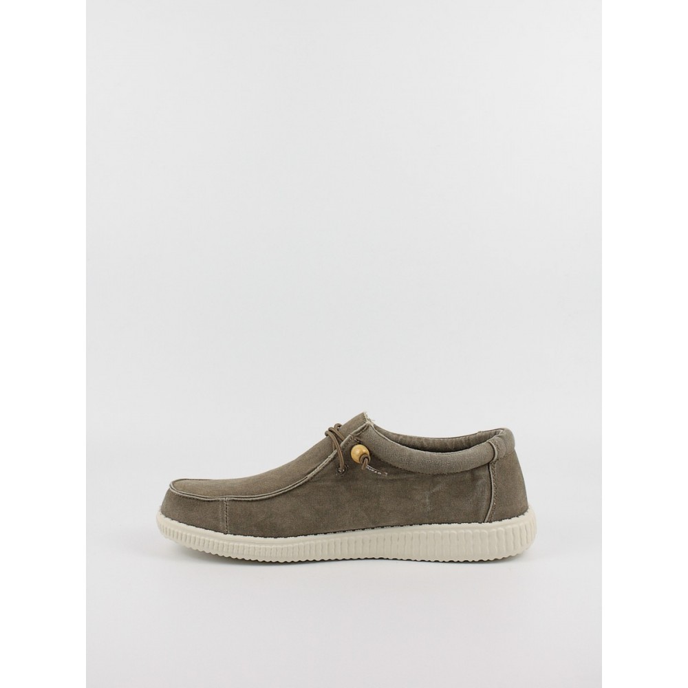 Ανδρικό παπούτσι Walk In Pitas Wallabi Washed WP150 Taupe